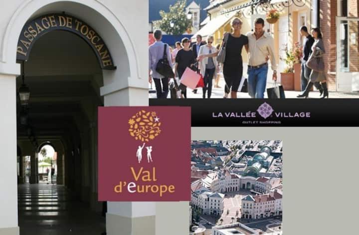 Appartement Spacieux Disneyland - La Vallee Village - 6 Personnes - 60M2 Saint-Germain-sur-Morin 외부 사진